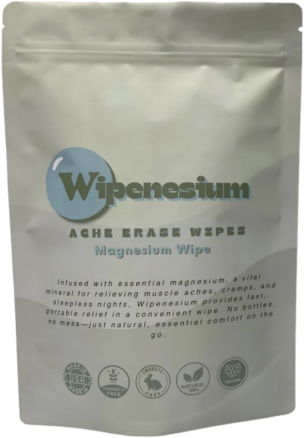 Wipenesium Ache Erase Wipes pouch